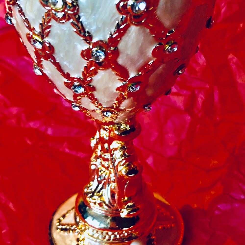 Crystallized Fabrage Egg Ring Box - image 3